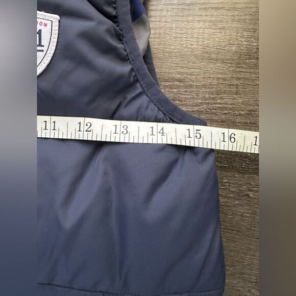 H&M Boys Blue Star Pattern Lining Puffer Vest Size 8-10Y *NO‎ HOOD* - Picture 11 of 12